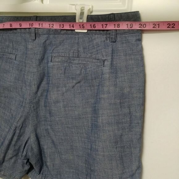 Lands Inn 5 inch Classic Linen/Chambray Shorts Low Rise16 - Picture 6 of 11